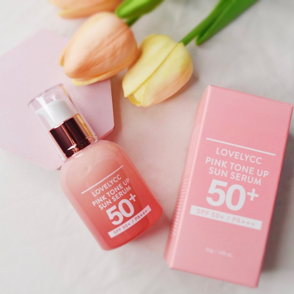 Serum Chống Nắng Trắng Da Lovelycc Pink Tone Up Ampoule SPF 50+